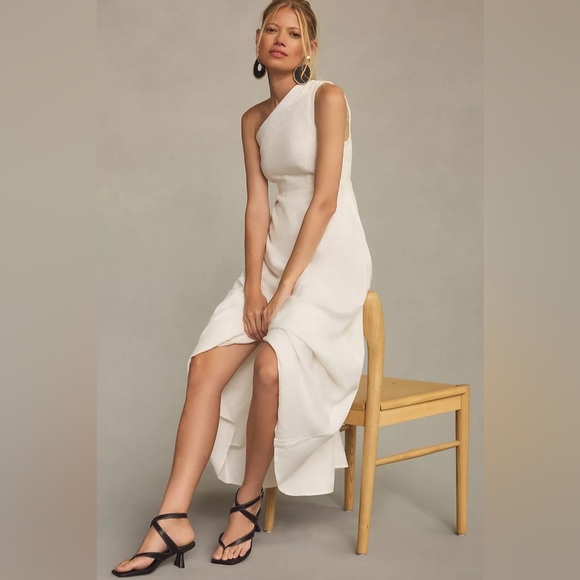 Farm Rio One-Shoulder Smocked A-Line Dress - Picture 2 of 9